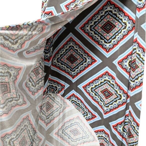 Anthropologie MAEVE Maina Geometric Faux Wrap Midi Skirt S - Picture 3 of 9